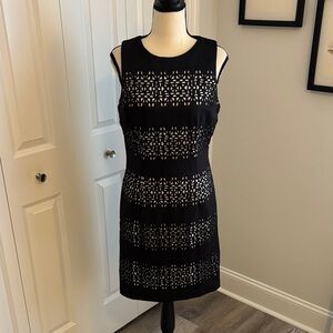 WHBM Elegant Black Sleeveless Dress